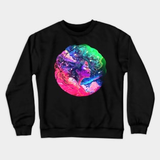 Goddess of Green Wind Crewneck Sweatshirt